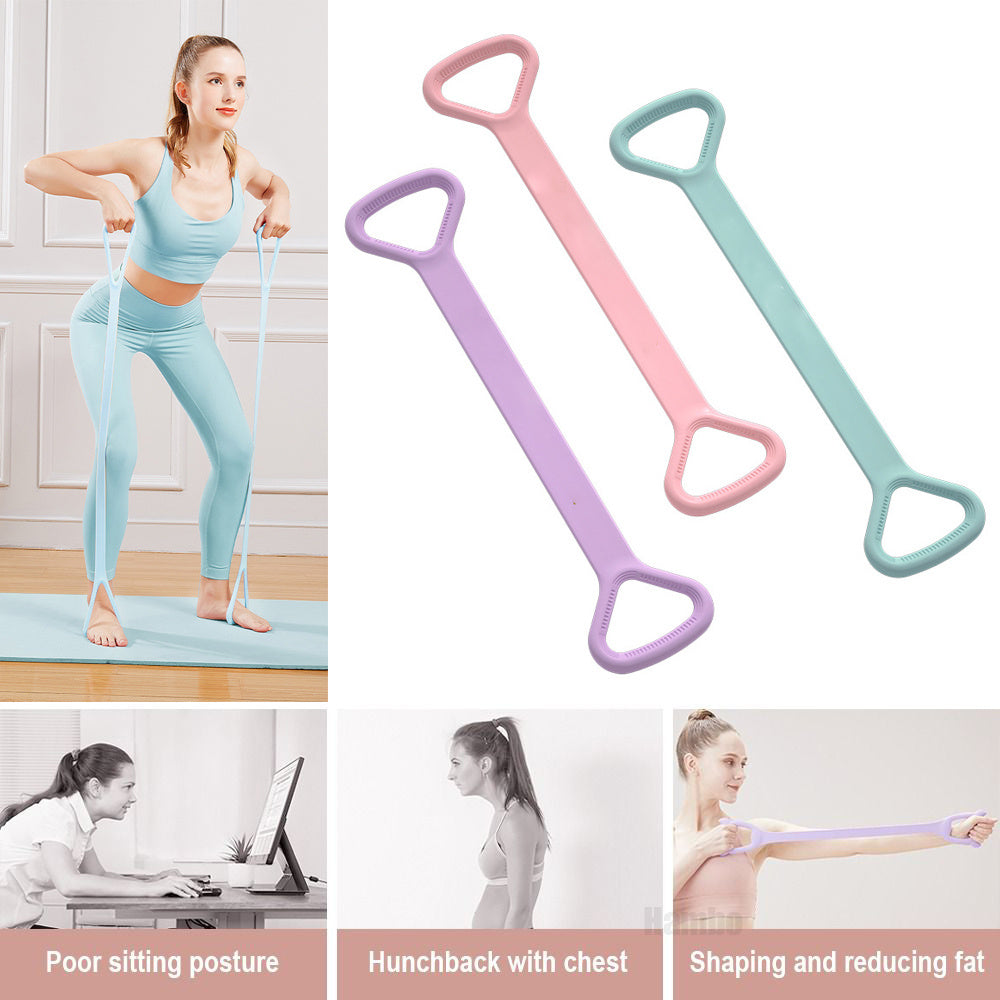 Yoga Resistance Band for Arm & Shoulder Stretch – Elastic Bands for Pilates & Therapy