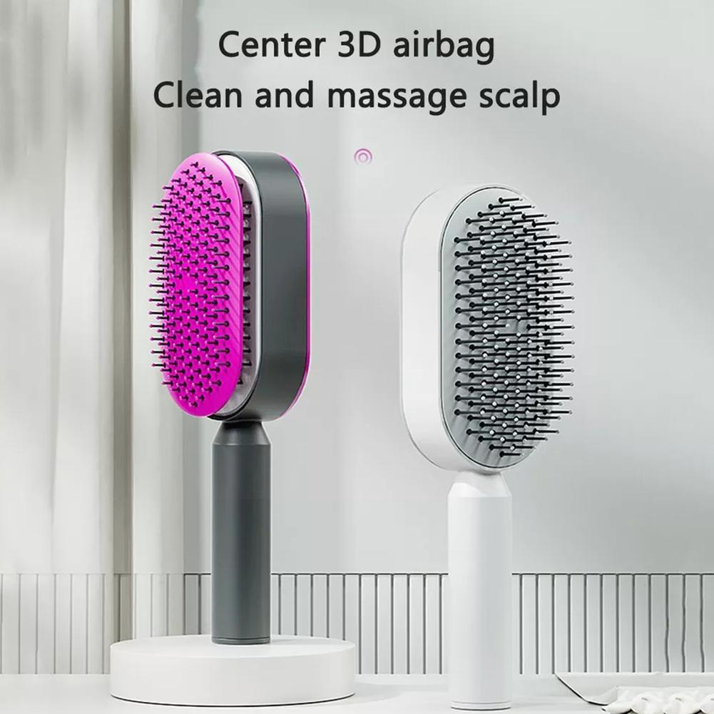 "Self-Cleaning Hair Brush - Scalp Massage & Anti-Hair Loss" - Daily Life Supplies