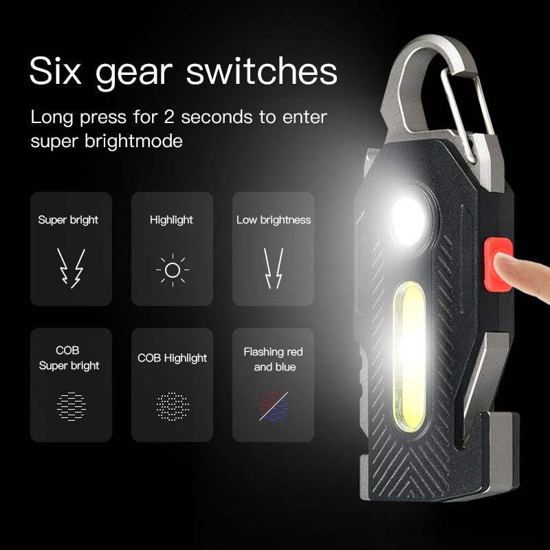 "Multifunctional LED Keychain Light - High Brightness & Emergency Use" - Daily Life Supplies