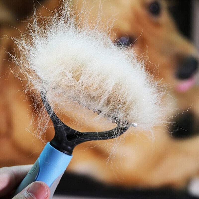 "Double-Sided Pet Grooming Brush & Deshedding Rake for Dogs and Cats" - Daily Life Supplies