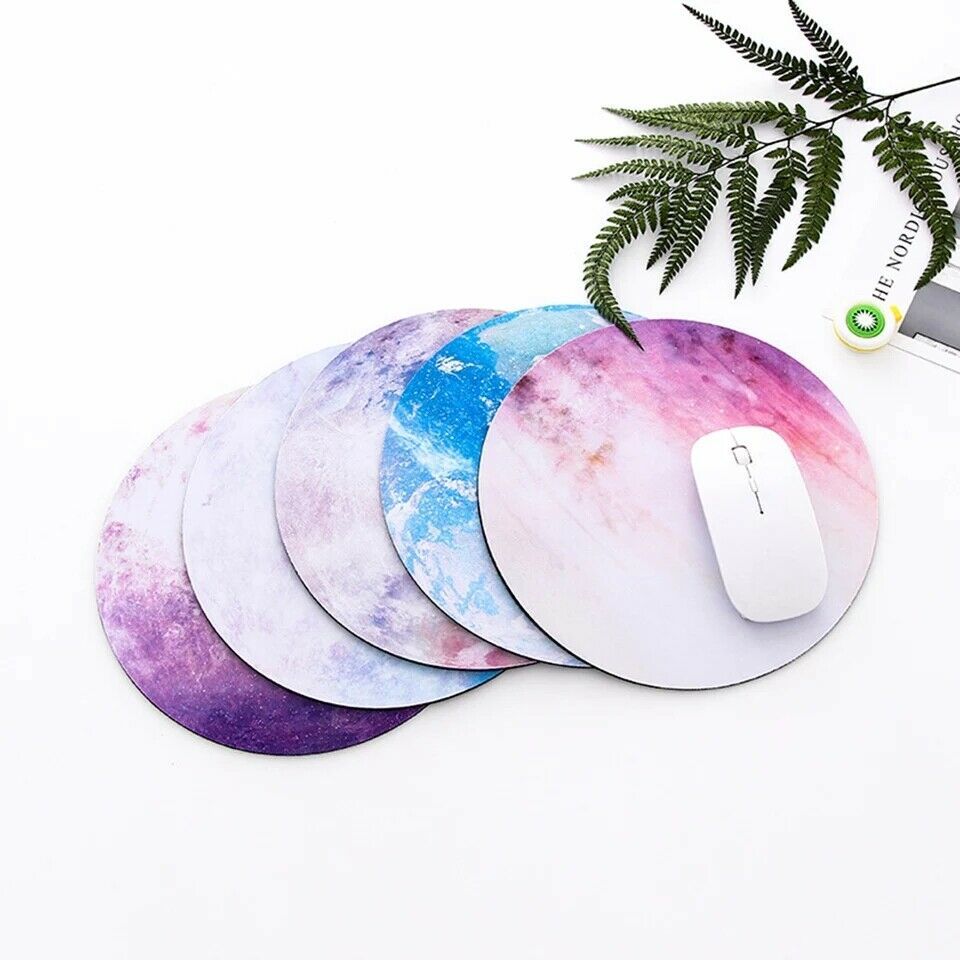 "Round Non-Slip Gaming Mouse Pad - Space Design" - Daily Life Supplies