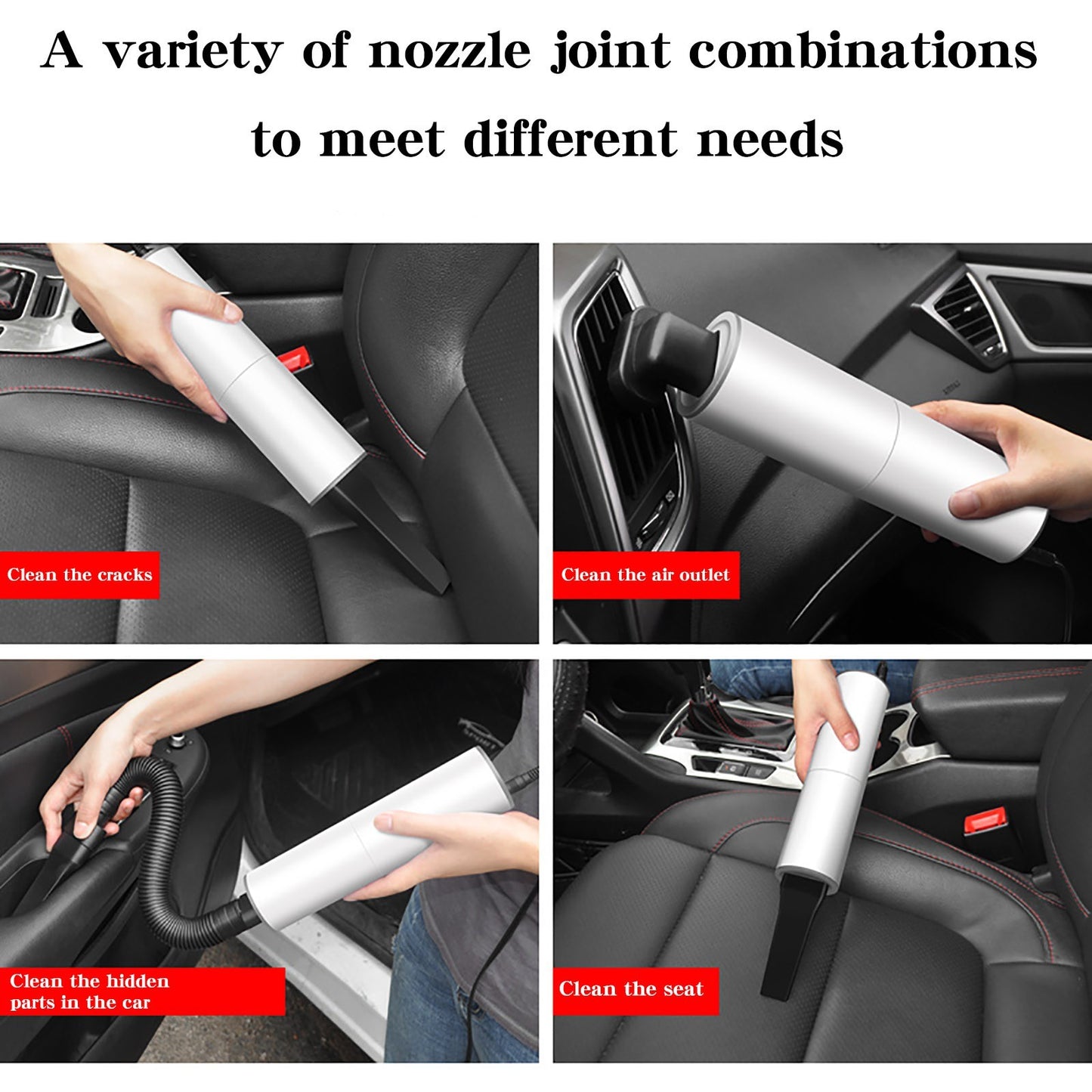 "120W Portable Handheld Vacuum Cleaner with Car Charger"