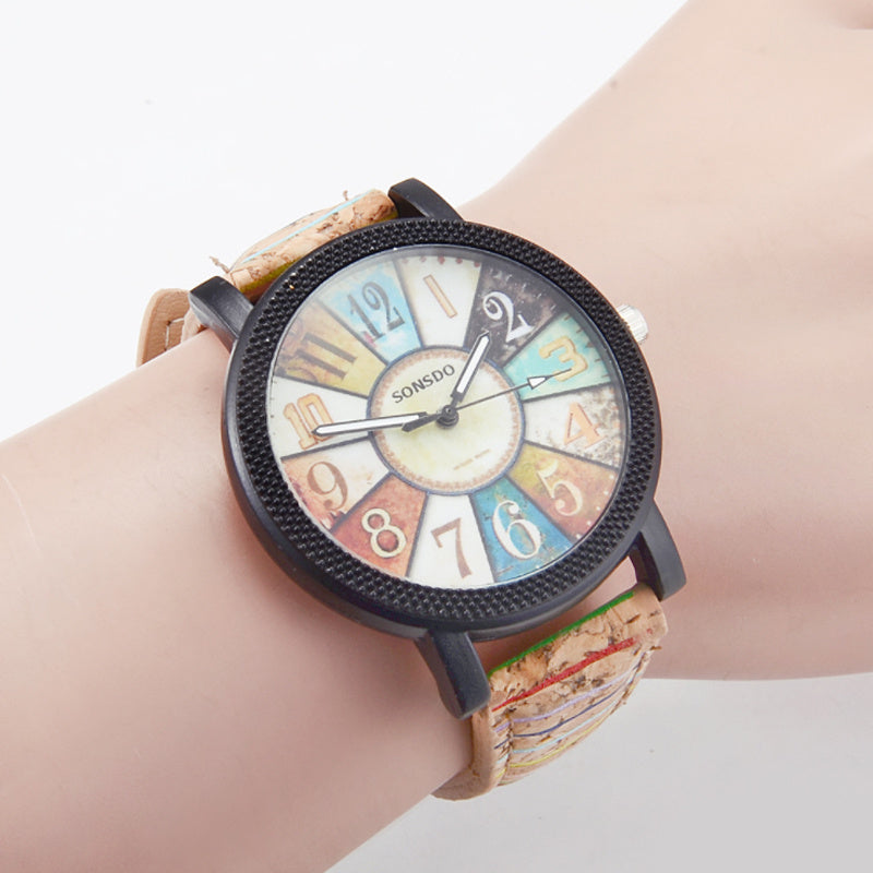 Casual Vintage Leather Women Quartz Wrist Watch Gift Clock - Daily Life Supplies