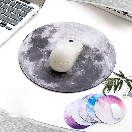 "Round Non-Slip Gaming Mouse Pad - Space Design" - Daily Life Supplies