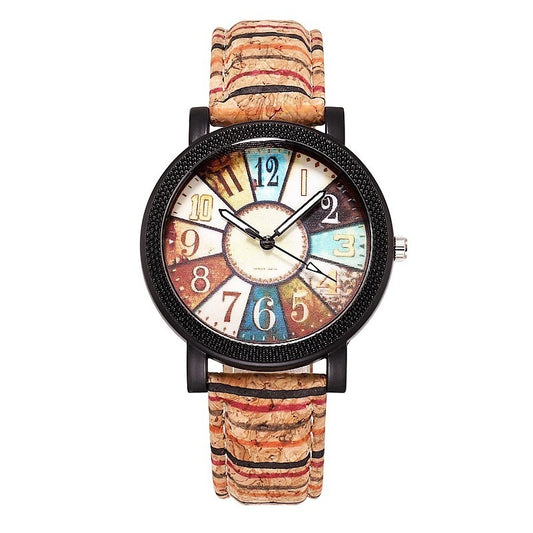 Casual Vintage Leather Women Quartz Wrist Watch Gift Clock - Daily Life Supplies