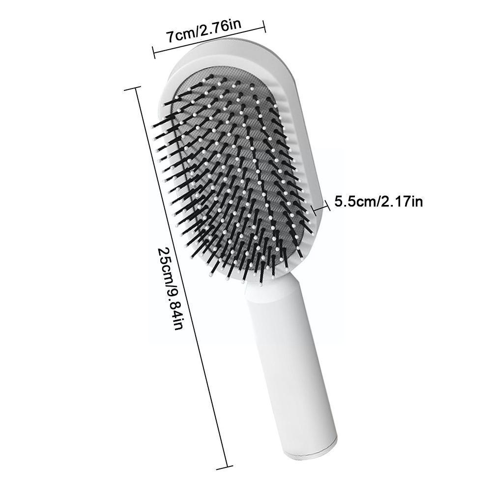 "Self-Cleaning Hair Brush - Scalp Massage & Anti-Hair Loss" - Daily Life Supplies