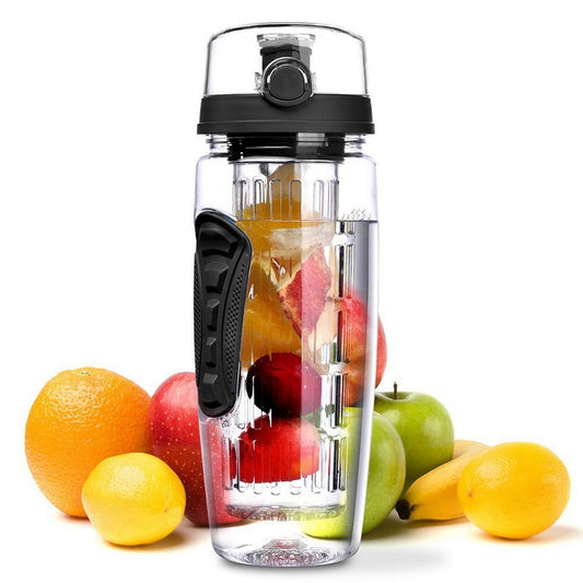 1000ml Water Fruit Bottle BPA Free Plastic Sport Fruit Infuser Water Bottles With Infuser Juice Shaker Drink Bottle Of Water - Daily Life Supplies