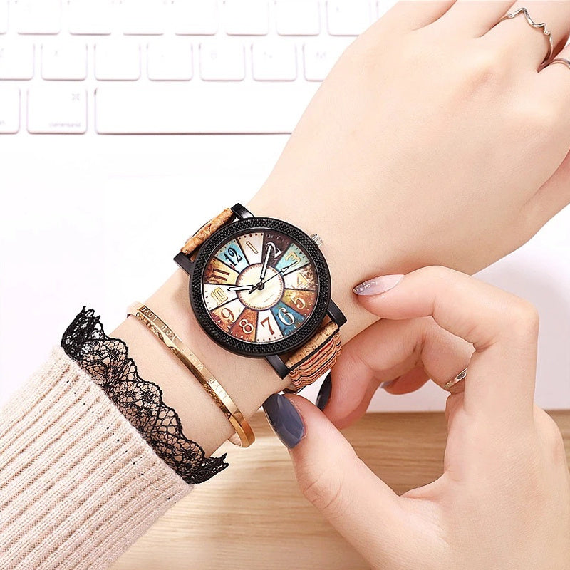 Casual Vintage Leather Women Quartz Wrist Watch Gift Clock - Daily Life Supplies