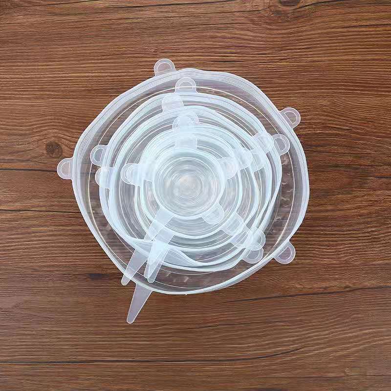 6Pcs Reusable Silicone Stretch Lids – Fresh-Keeping Food Covers for Storage - Daily Life Supplies