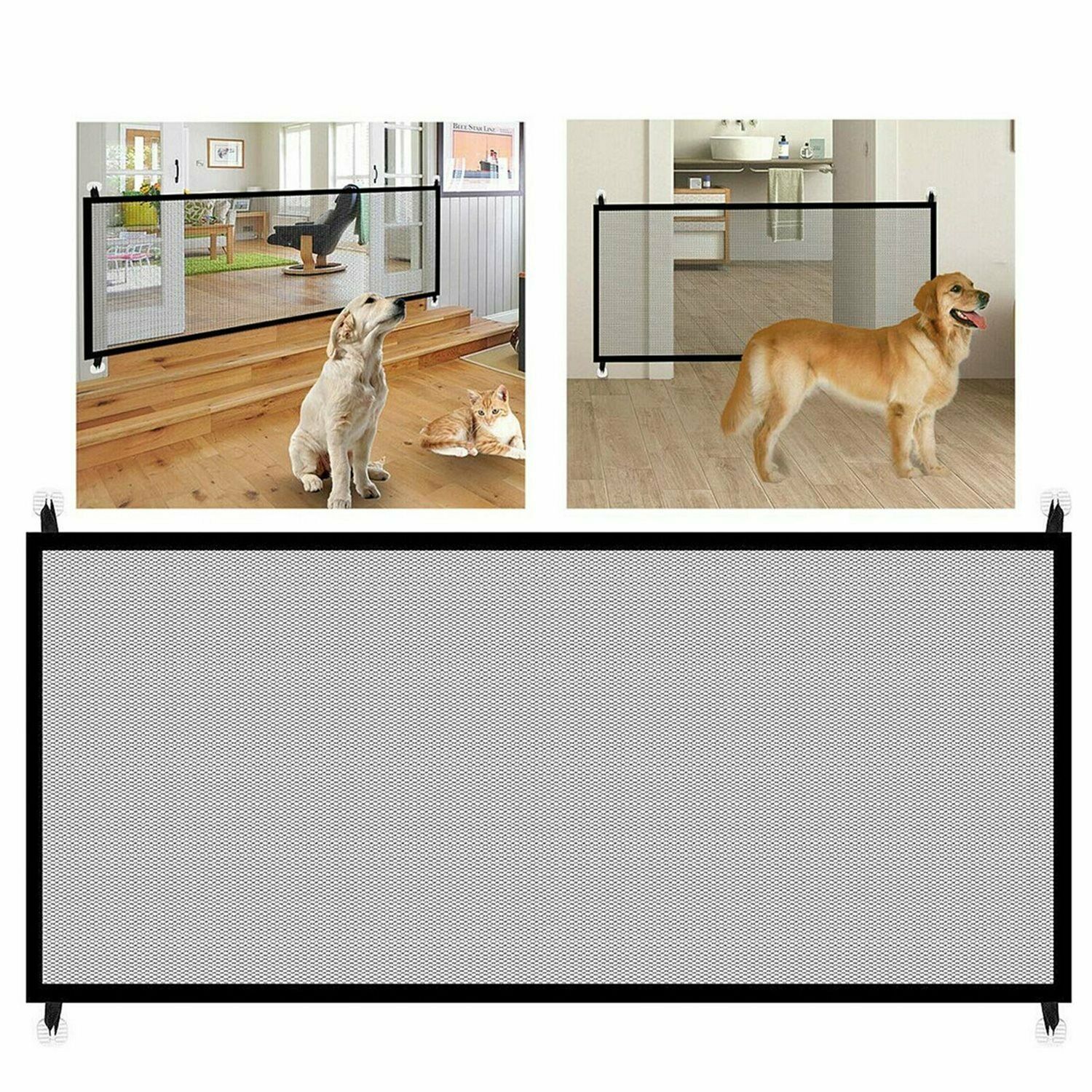 "Ingenious Mesh Pet Gate – Safe Dog Fence & Enclosure" - Daily Life Supplies