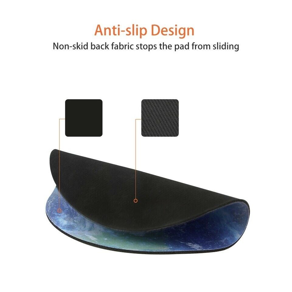 "Round Non-Slip Gaming Mouse Pad - Space Design" - Daily Life Supplies