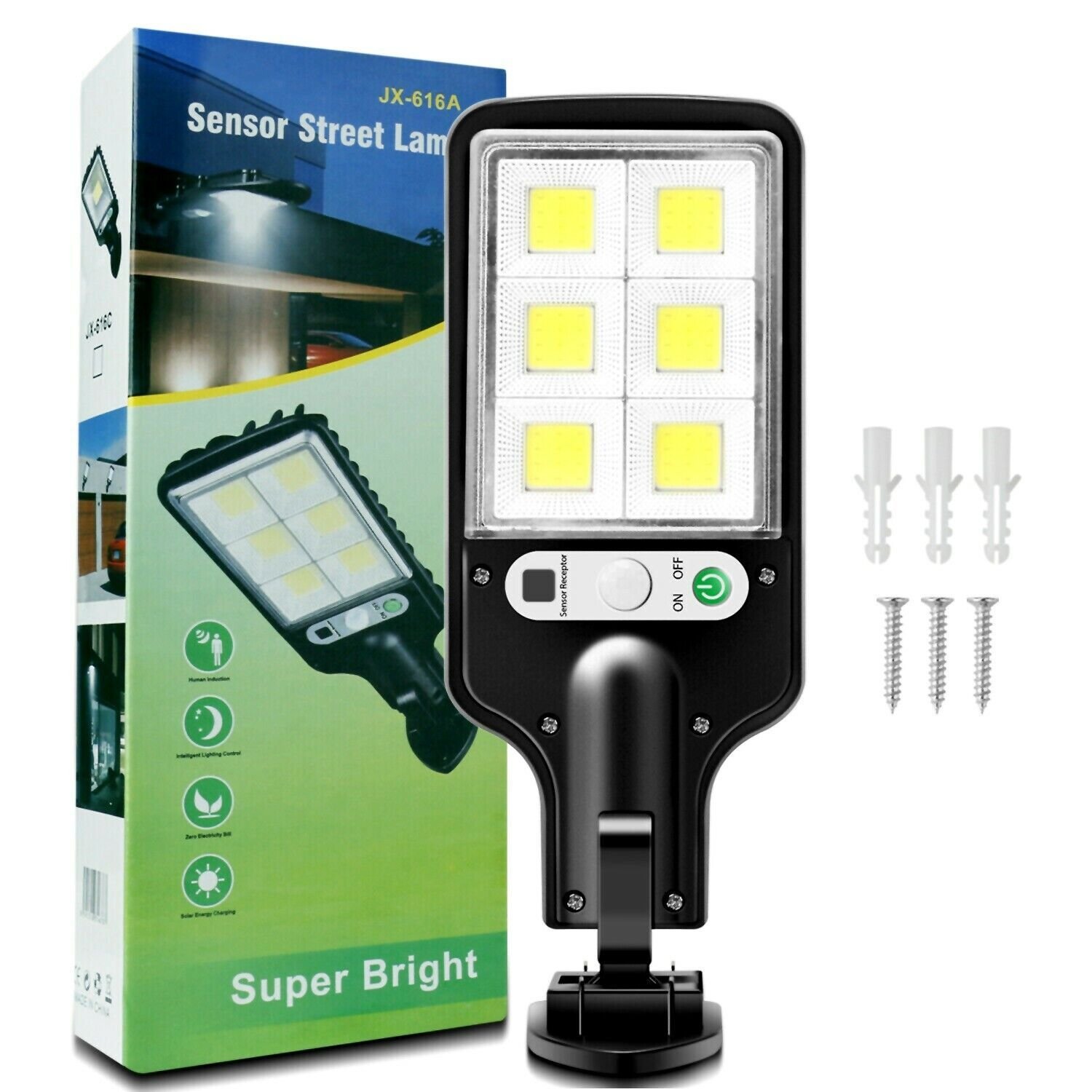 LED Solar Motion Sensor Wall Light Bright Outdoor Lamp for Garden, Yard & Garage - Image 5