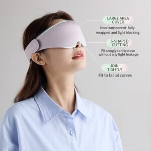 3D Light-Blocking Sleep Mask – Breathable & Skin-Friendly Eye Cover