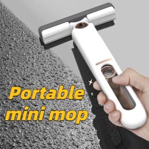 Portable Self-Squeeze Mini Mop – Absorbent Multi-Function Cleaner