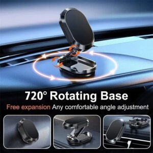 Magnetic Car Phone Holder Rotatable,Water-Resistant Dashboard Mount