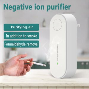 Mini Portable Air Purifier Anion Ionizer & Air Freshener for Dust, Smoke, and Odor Removal