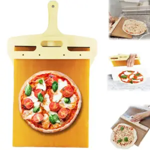 Non-Stick Sliding Pizza Peel Easy Transfer & Cutting Board for Baking