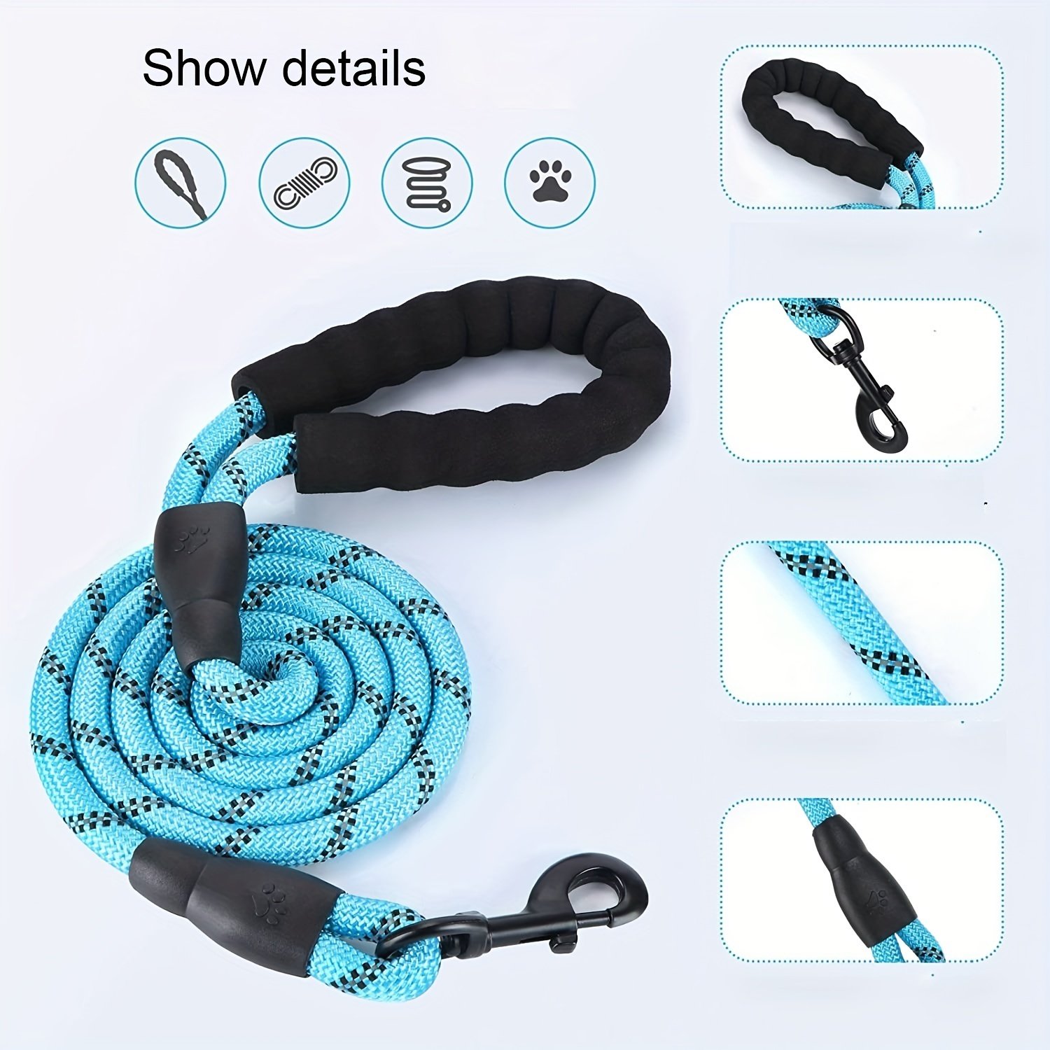 Hands-Free Dog Leash – Adjustable Waist Belt with Shock-Absorbing Bungee - Image 7