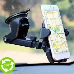 Universal Windshield Phone Holder Adjustable Car Mount with Strong Suction Cup