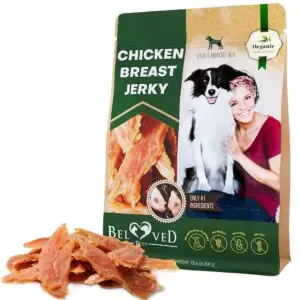 Natural Chicken Jerky Dog Treats Healthy, Grain-Free & High-Protein Snacks for Dogs