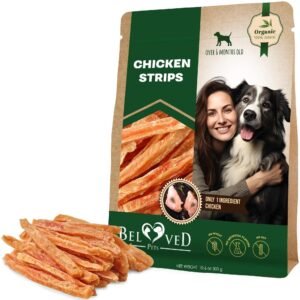 Chicken Strips Dog Treats (10.6 oz) Human-Grade Meat Sticks,Grain-Free & High-Protein Chews for Dogs